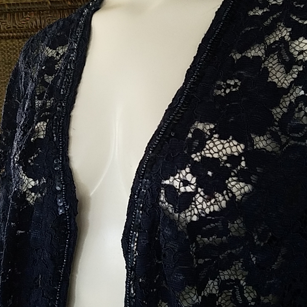 B2G1 Roaman's Blue lace with sequin detail - Picture 7 of 8